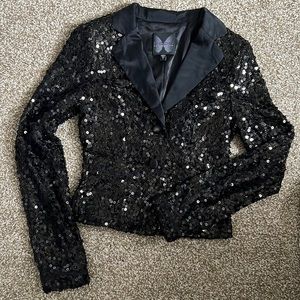 Bebe Sequin Blazer like new!